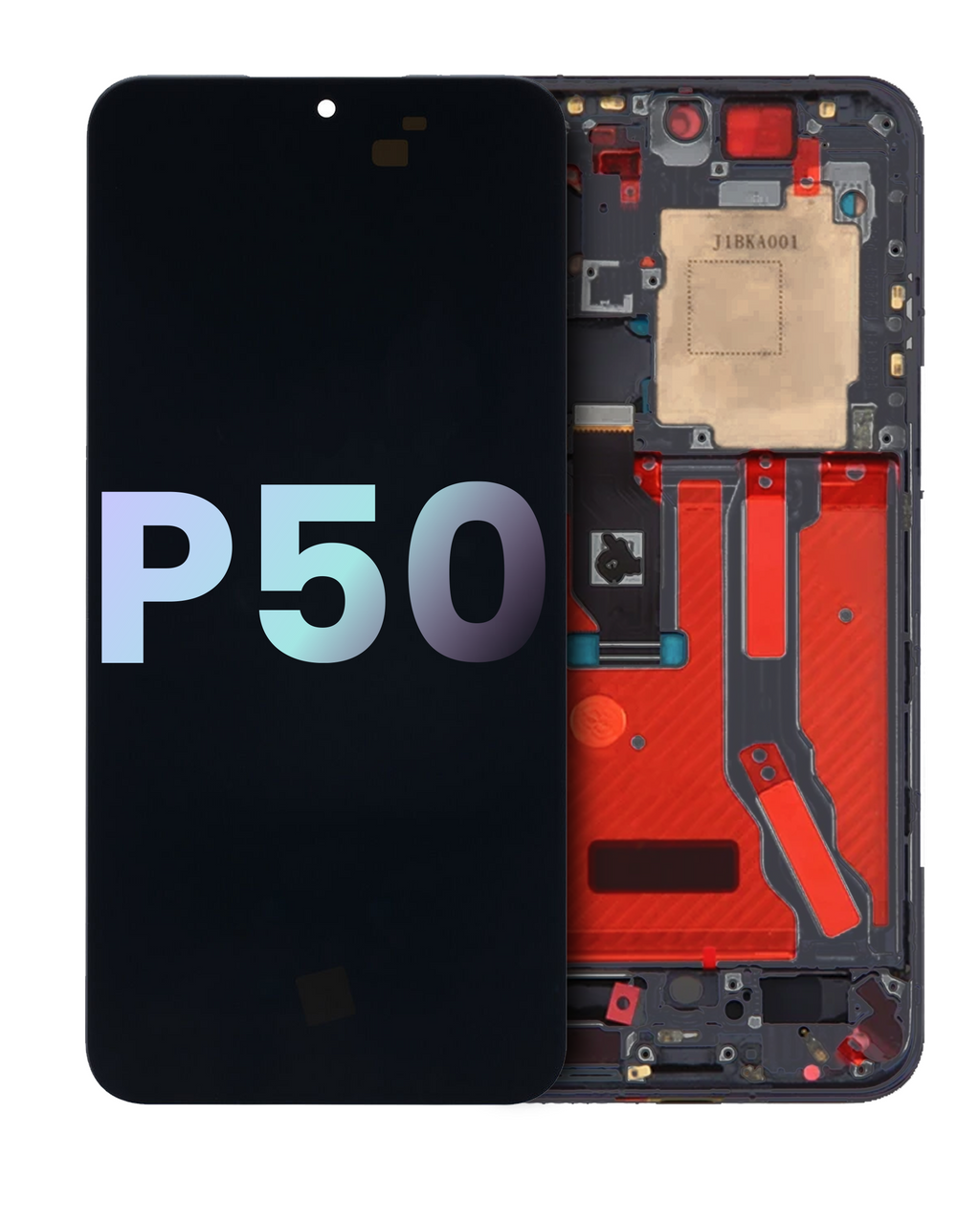OLED Display with Frame for Huawei P50 (Original OEM) (Black)