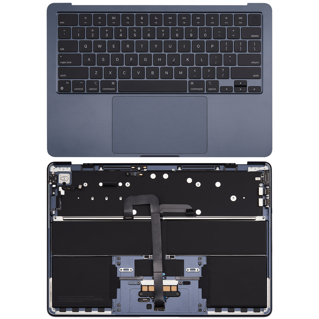 Topcase mit Akku & US-Tastatur für MacBook Air 13" A2681 Midnight