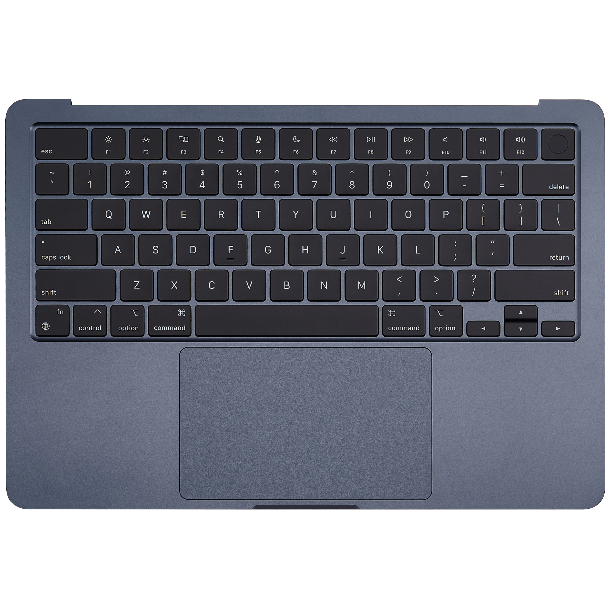 Topcase mit Akku & US-Tastatur für MacBook Air 13" A2681 Midnight