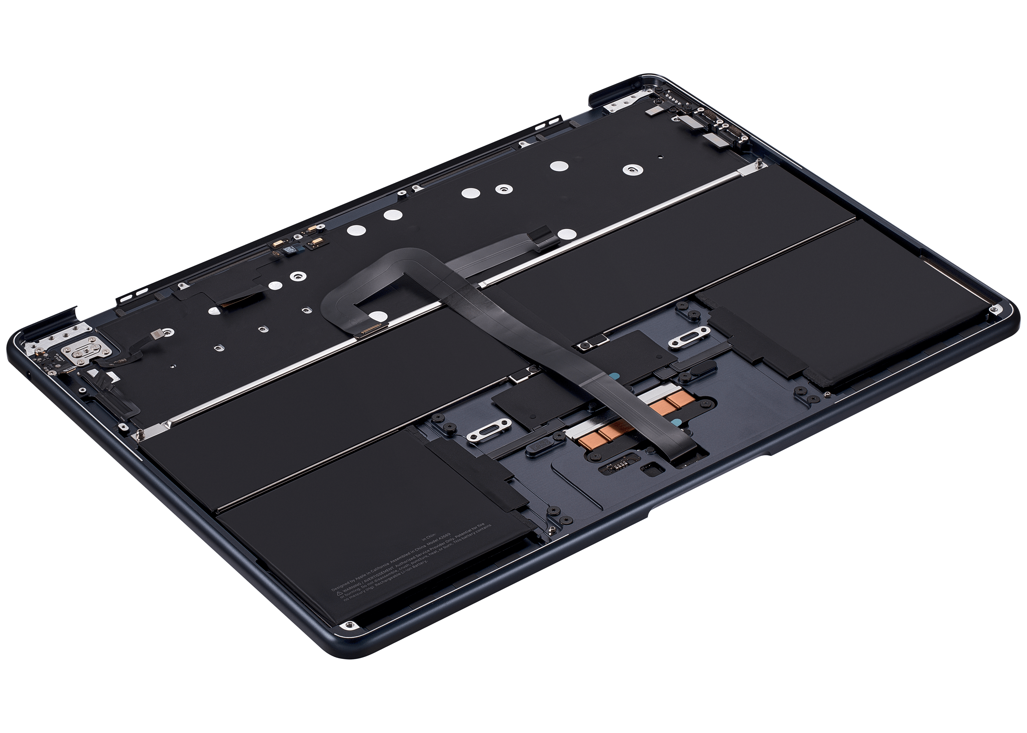 Topcase mit Akku & US-Tastatur für MacBook Air 13" A2681 Midnight