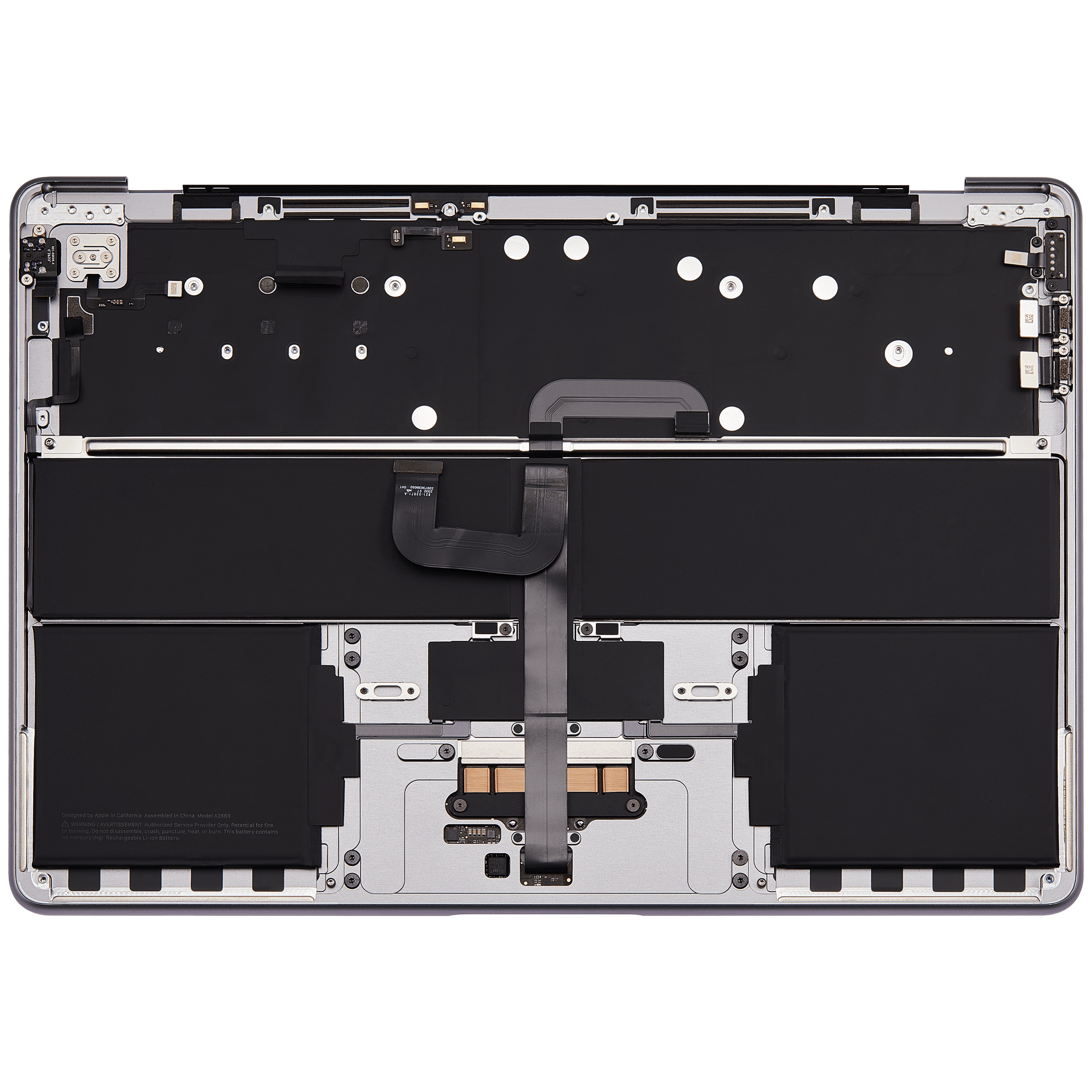 Apple MacBook Air 13" A2681 Top Case Akku Tastatur Space Grau US