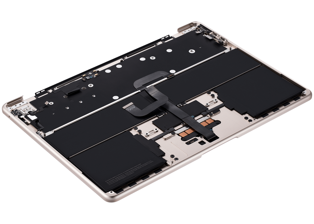 Top Case mit US Tastatur & Akku für MacBook Air 13" A2681 Starlight