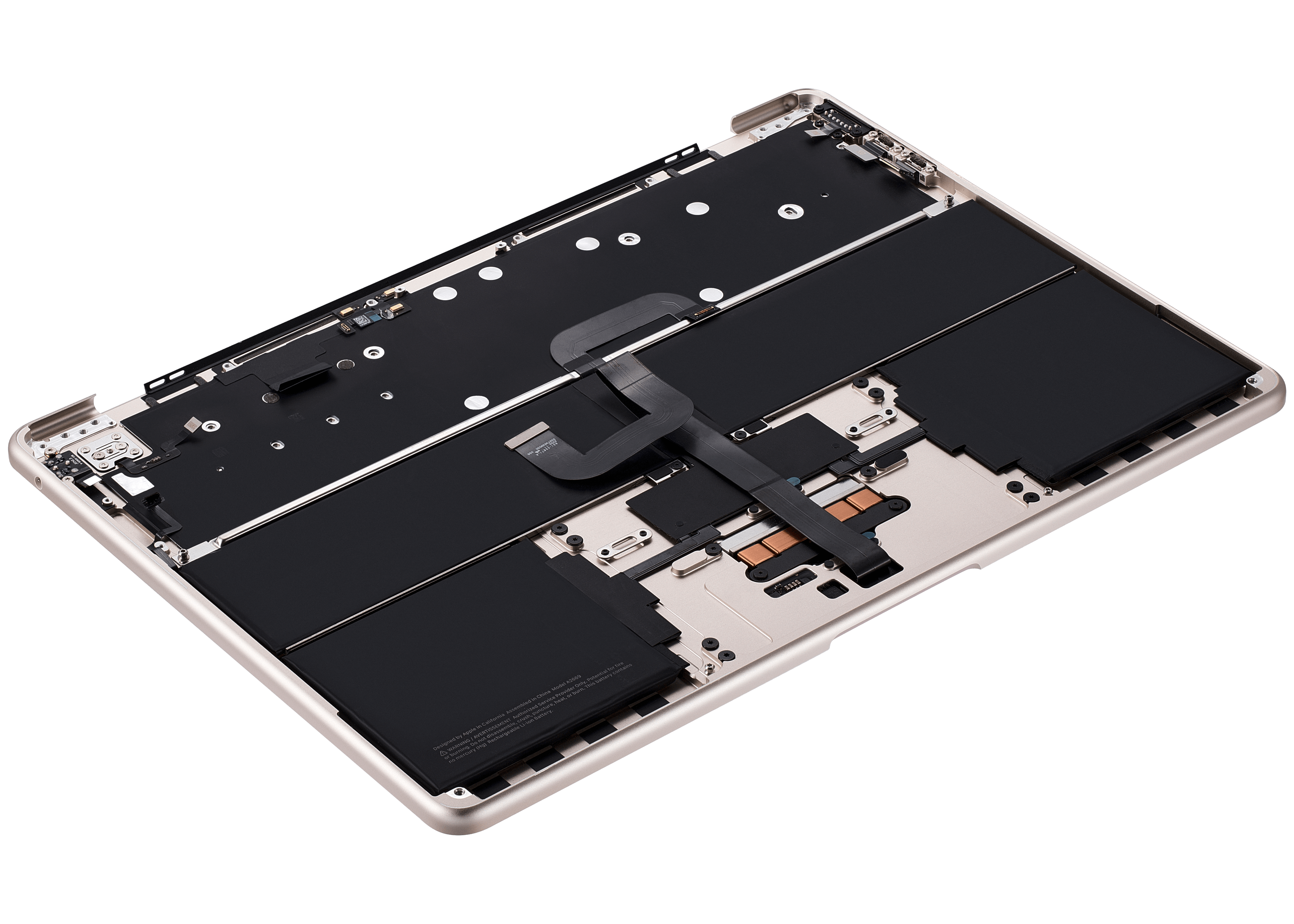 Top Case mit US Tastatur & Akku für MacBook Air 13" A2681 Starlight