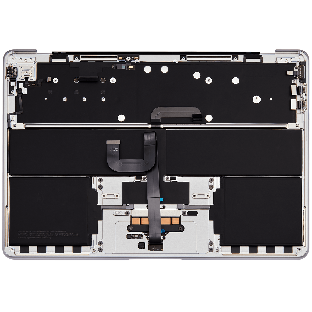 Top Case with Battery and Keyboard for MacBook Air 13" A2681 (2022) (US Keyboard) (Silver)