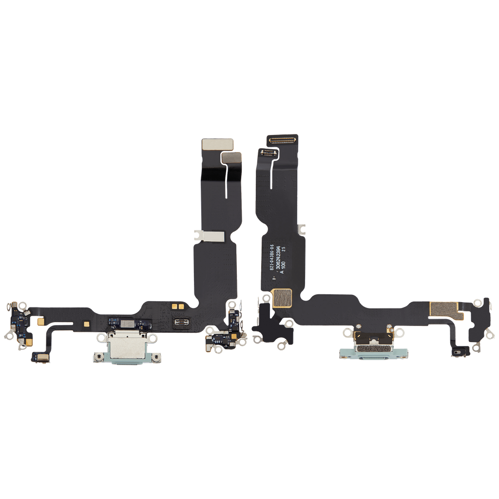 Charging Port Flex Cable for iPhone 15 Plus (Premium) (Green)