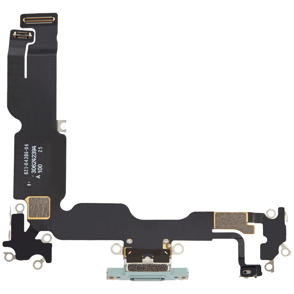 Charging Port Flex Cable for iPhone 15 Plus (Premium) (Green)