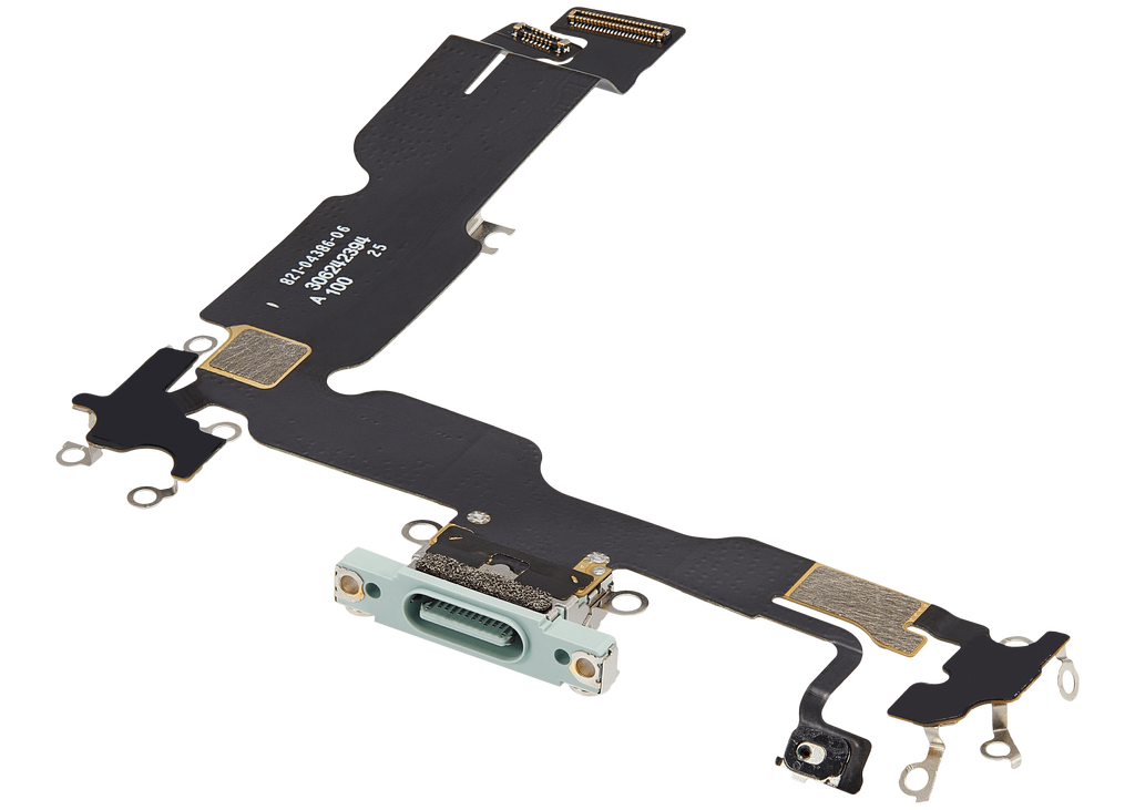 Charging Port Flex Cable for iPhone 15 Plus (Premium) (Green)