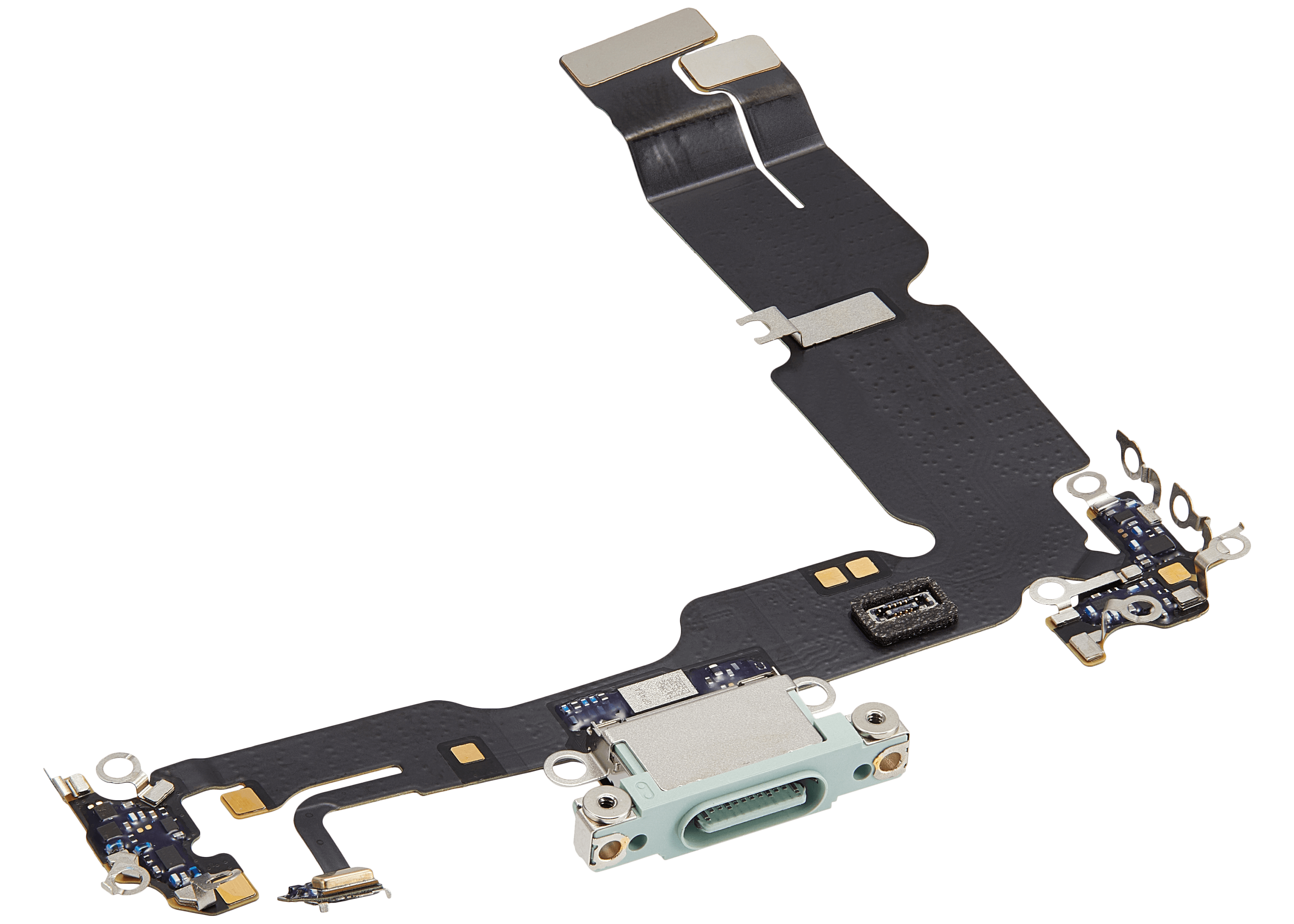 Charging Port Flex Cable for iPhone 15 Plus (Premium) (Green)