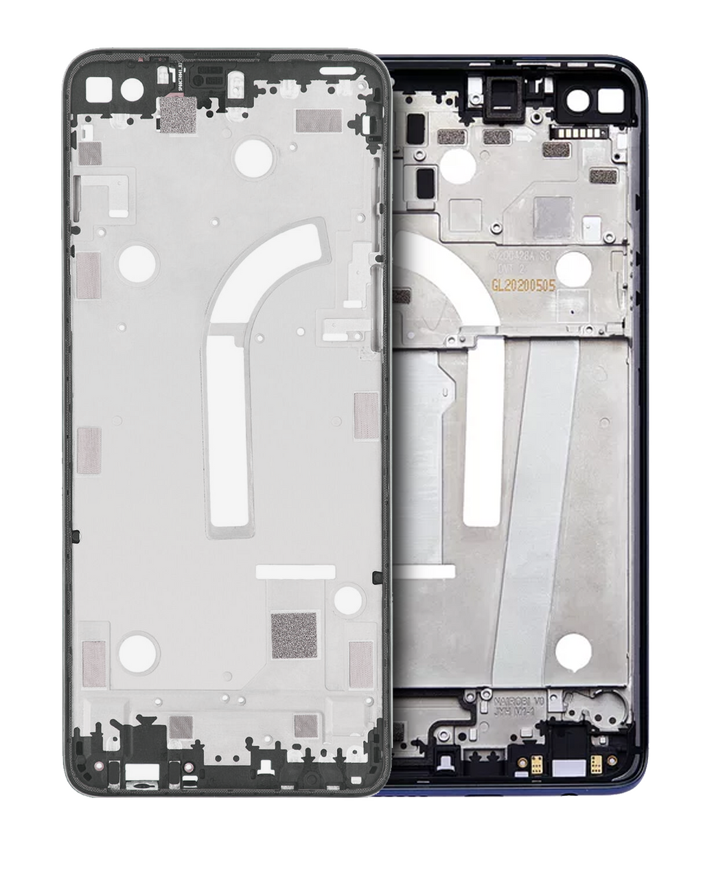 Midframe/Frame Assembly for Motorola Moto One 5G (XT2075-1 / XT2075-2 / 2020) (AT&T) (Original OEM) (Prussian Blue)