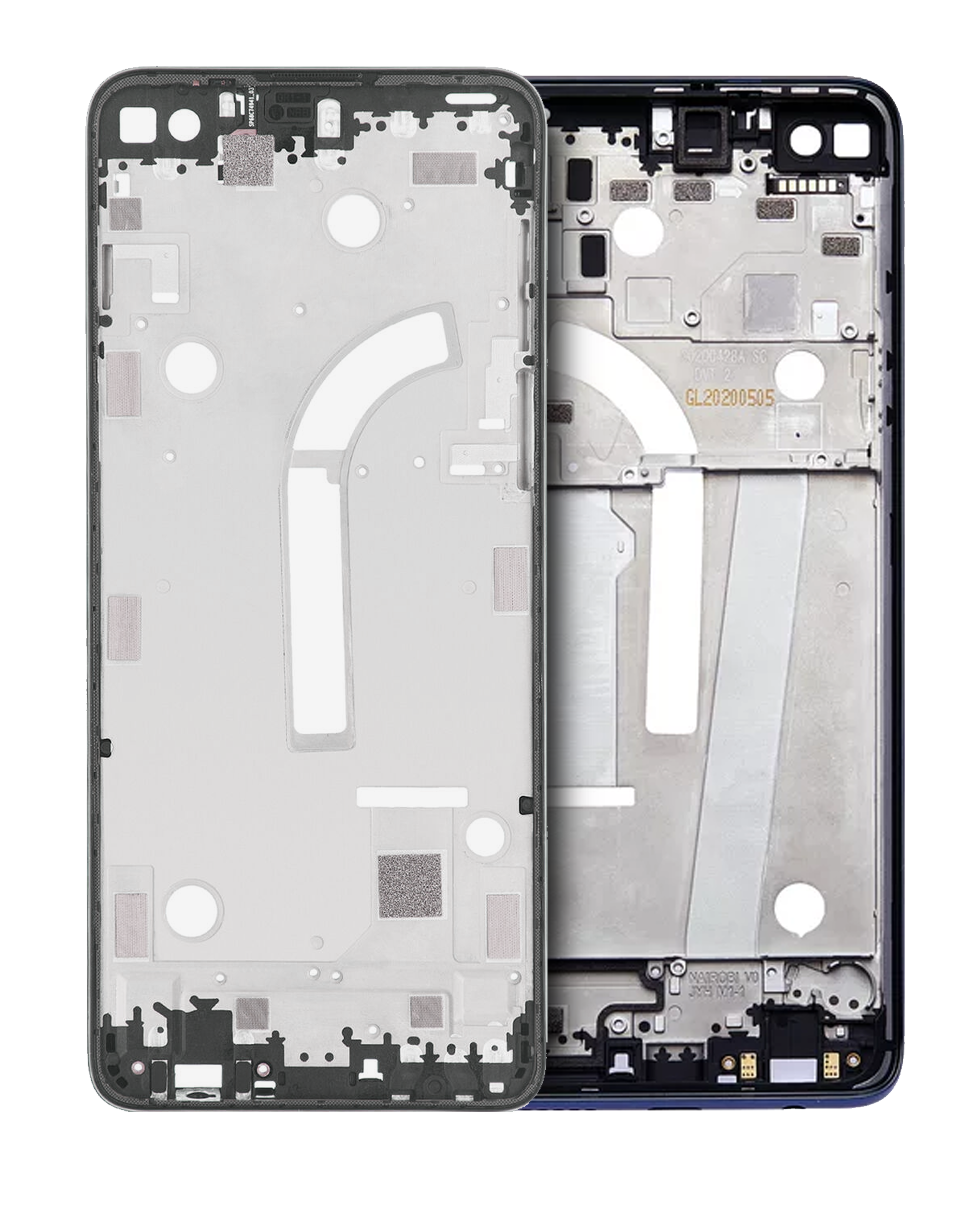 Midframe/Frame Assembly for Motorola Moto One 5G (XT2075-1 / XT2075-2 / 2020) (AT&T) (Original OEM) (Prussian Blue)