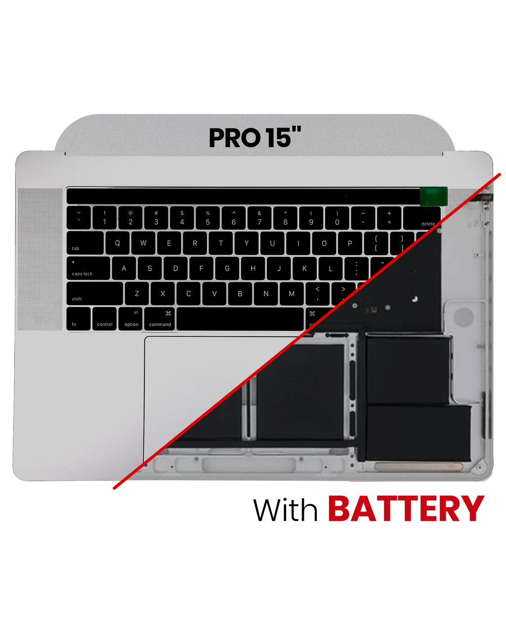 Original OEM-Ausbau Qualität A (gebraucht) – MacBook Pro 15" A1707 2016-2017 Top