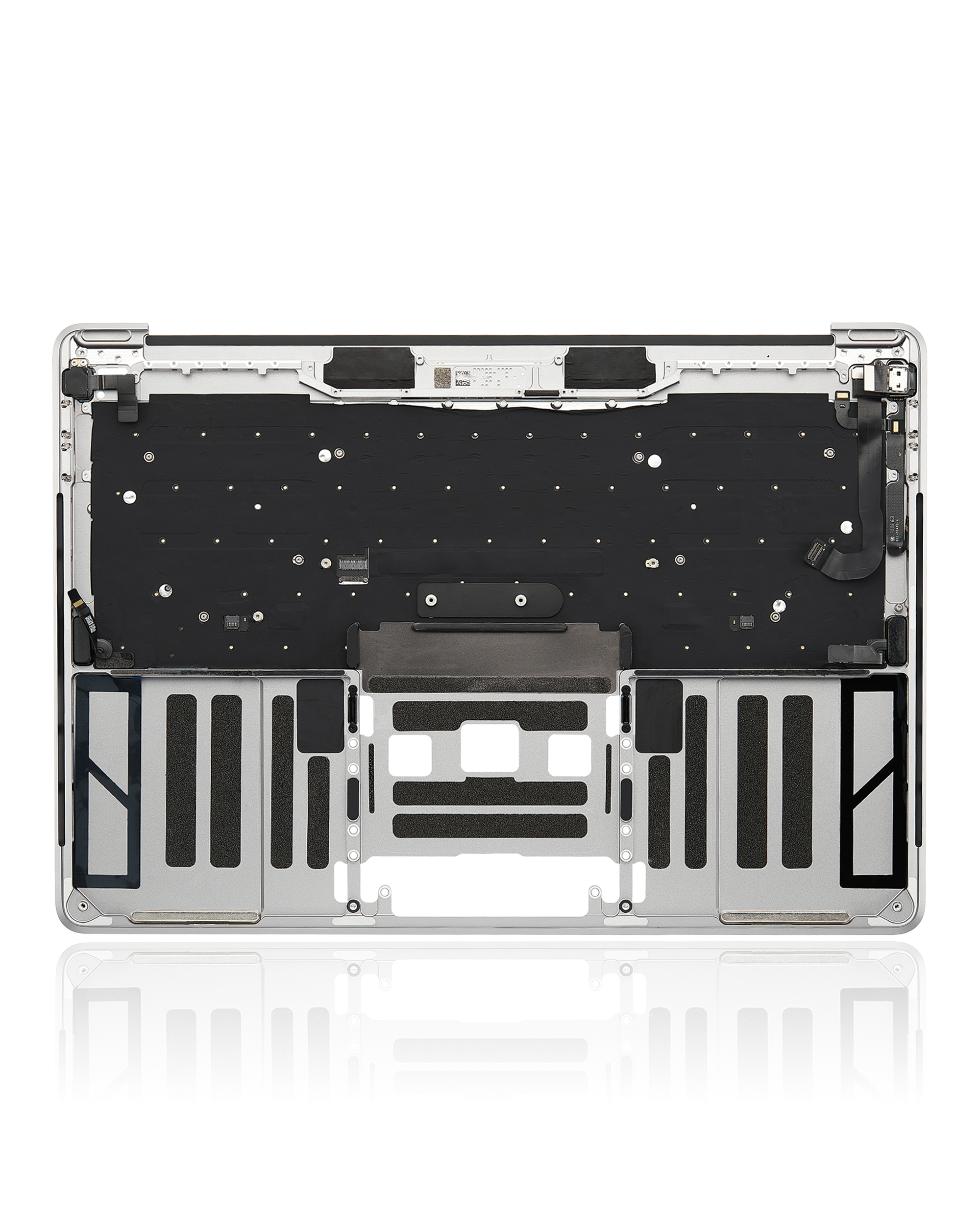Top Case mit Keyboard (ISO UK) and Trackpad für MacBook Pro 13" A1706 (2016-2017) (gebrauchter OEM-Ausbau, Qualität B/C) (Silber)