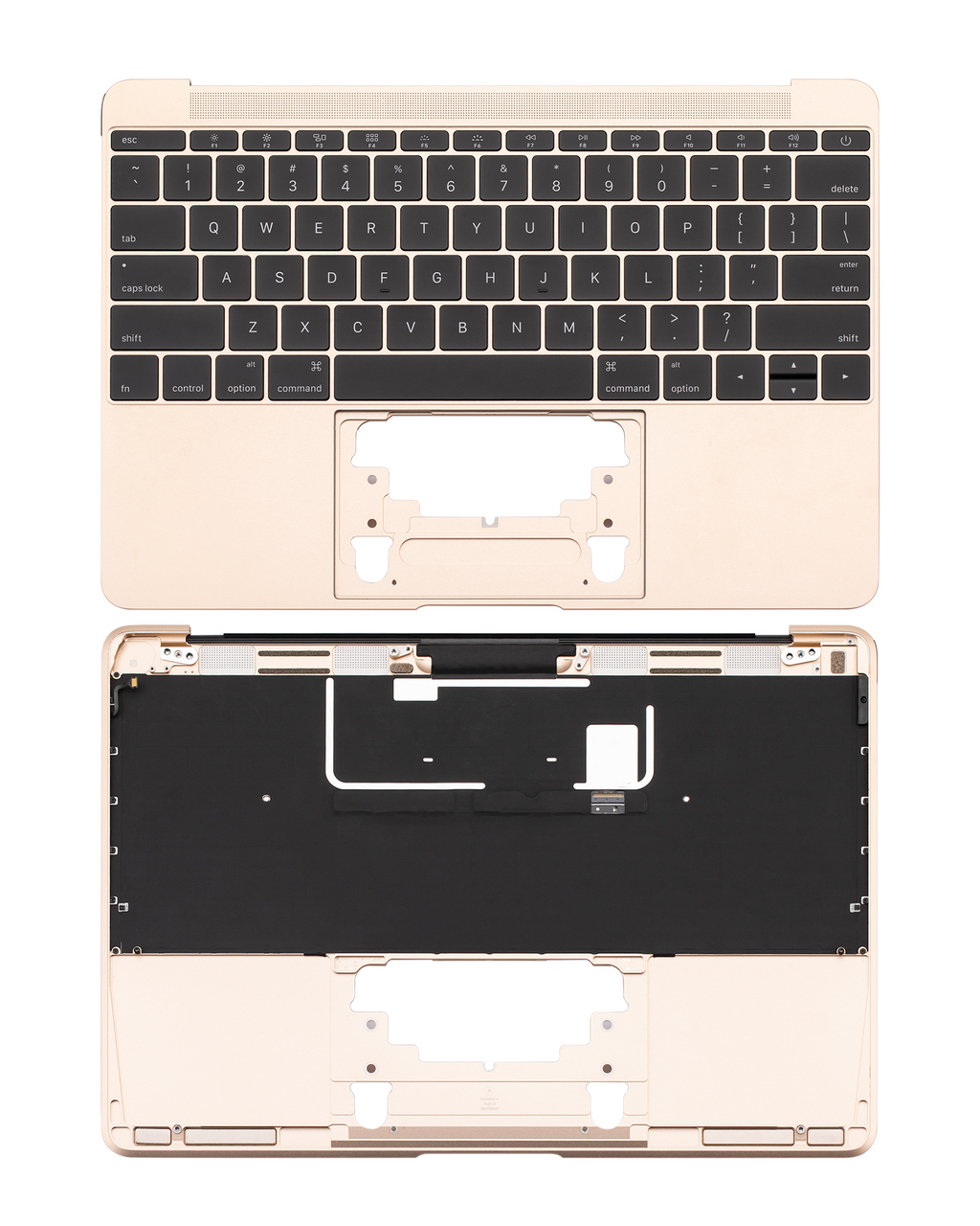 Top Case with Keyboard and Microphone for MacBook 12" A1534 (2016-2017) (US English) (Used OEM Component Quality B/C) (Gold)
