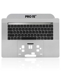 Top Case mit Tastatur MacBook Pro 15 A1990 Silber OEM B/C