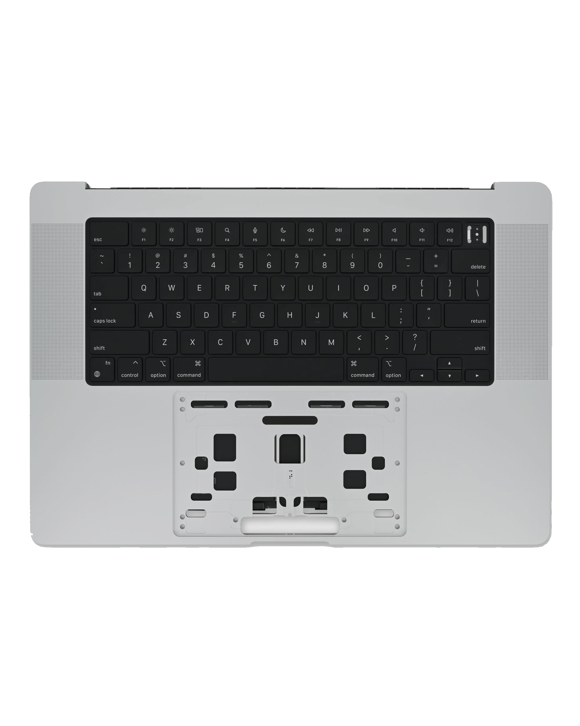 Top Case with Battery and Keyboard for MacBook Pro 16" A2485 (2021) / A2780 (2023) – Used Original (Grade A) – US Keyboard – Space Gray