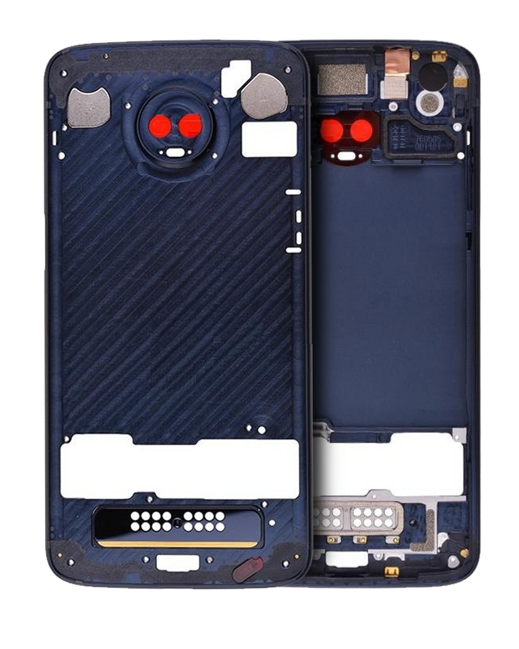 Back Cover/Frame for Motorola Moto Z3 Play (XT1929-3 / 2018) (Original OEM) (Blue)