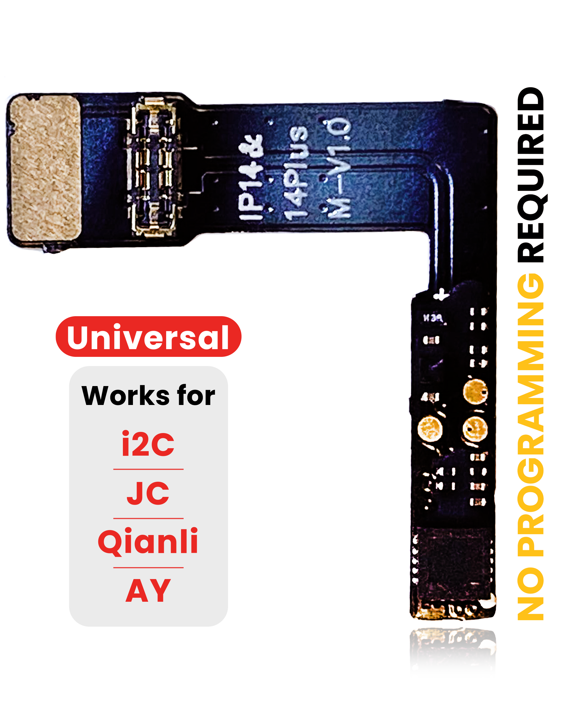 Pre-programmed Universal Battery Tag-On Flex (soldering not required) for iPhone 14 / 14 Plus (with I2C, JCID, Qianli)