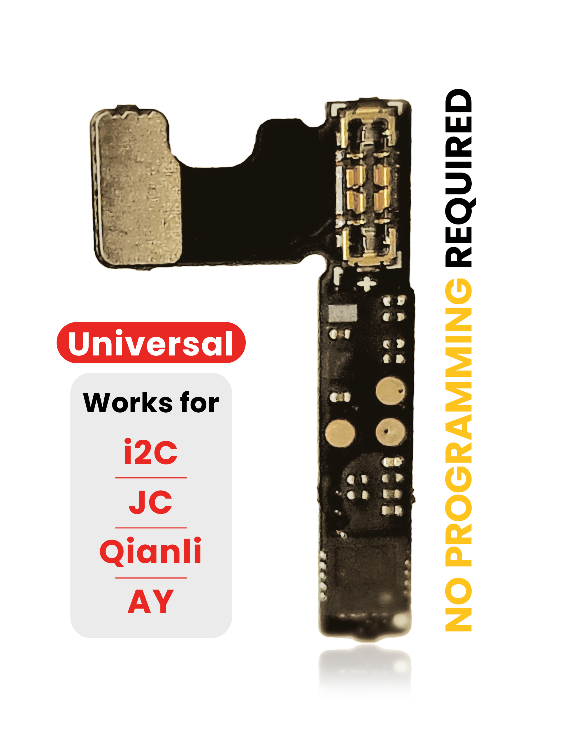 Pre-programmed Universal Battery Tag-On Flex (no soldering required) for iPhone 13 Pro/13 Pro Max/14 Pro/14 Pro Max with I2C, JCID, Qianli