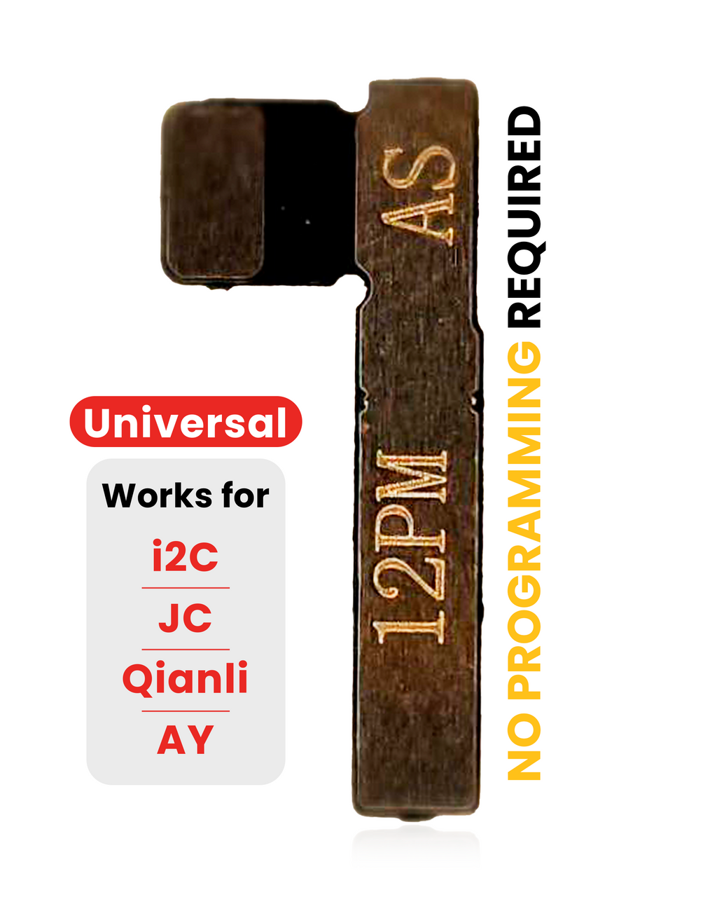 Pre-programmed Universal Battery Tag-On Flex (No Soldering Required) for iPhone 12 Pro Max (with I2C, JCID, Qianli)