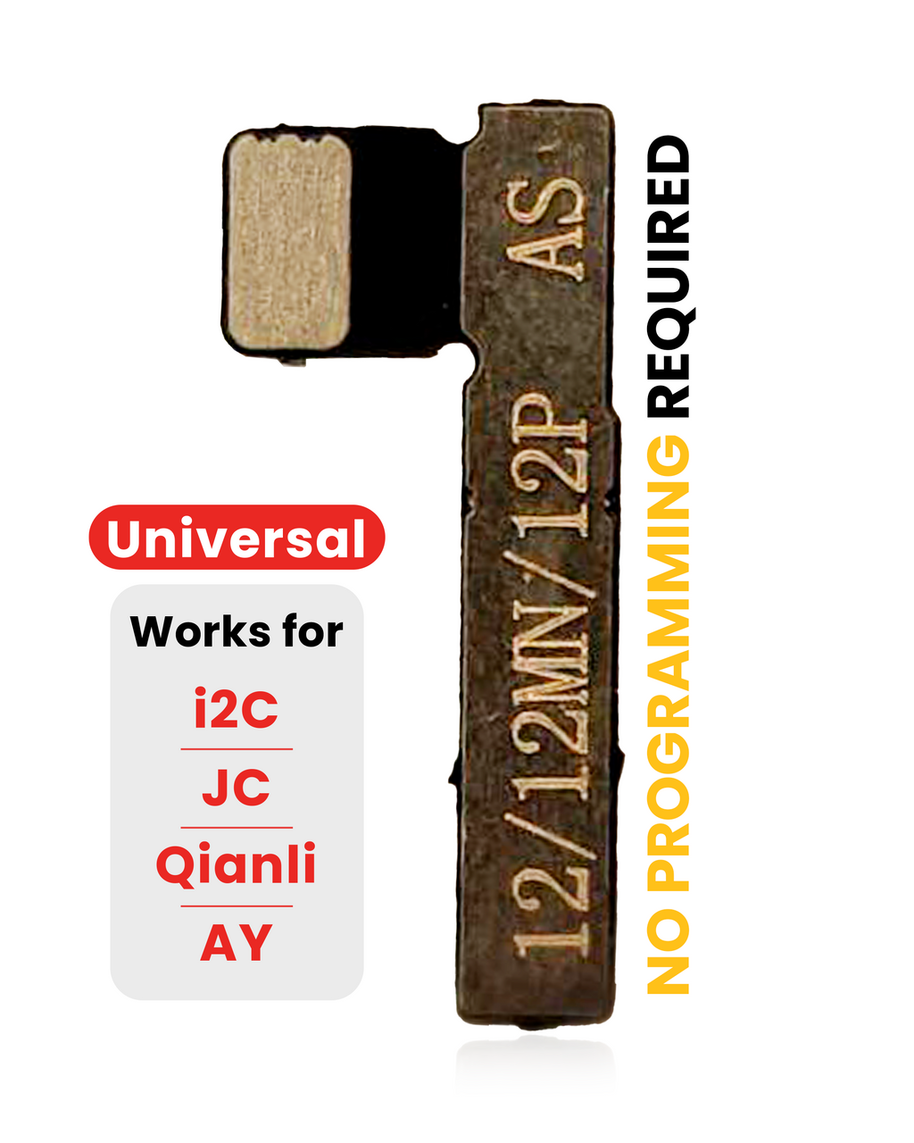 Vorgeprogrammierter Universal-Akku-Tag-On-Flex ohne Löten für iPhone 12/12 Mini/