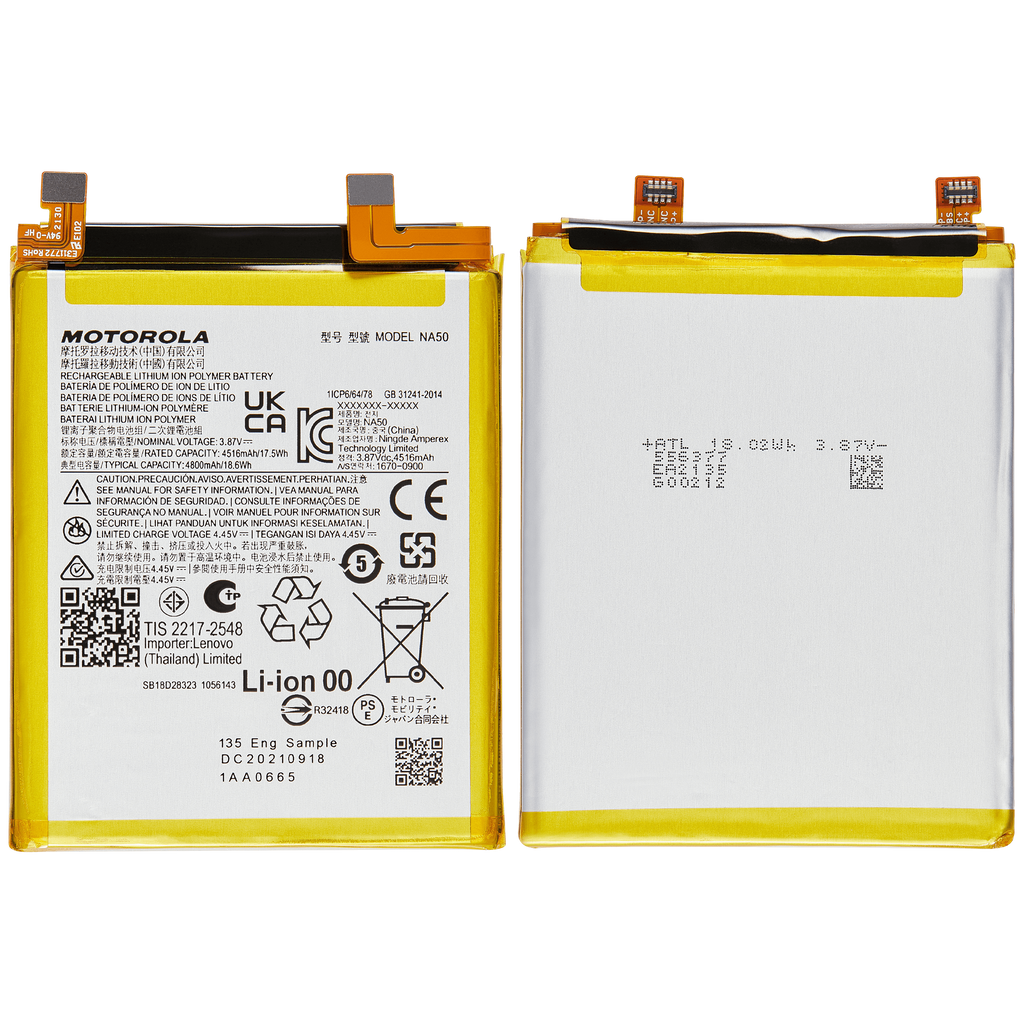 Replacement Battery NA50 for Motorola Moto Edge Plus / Edge 30 Pro (XT2201-1/4) / Edge X30 5G (XT2201 -2/6 /2022) / Moto Edge (XT2519 / 2025)