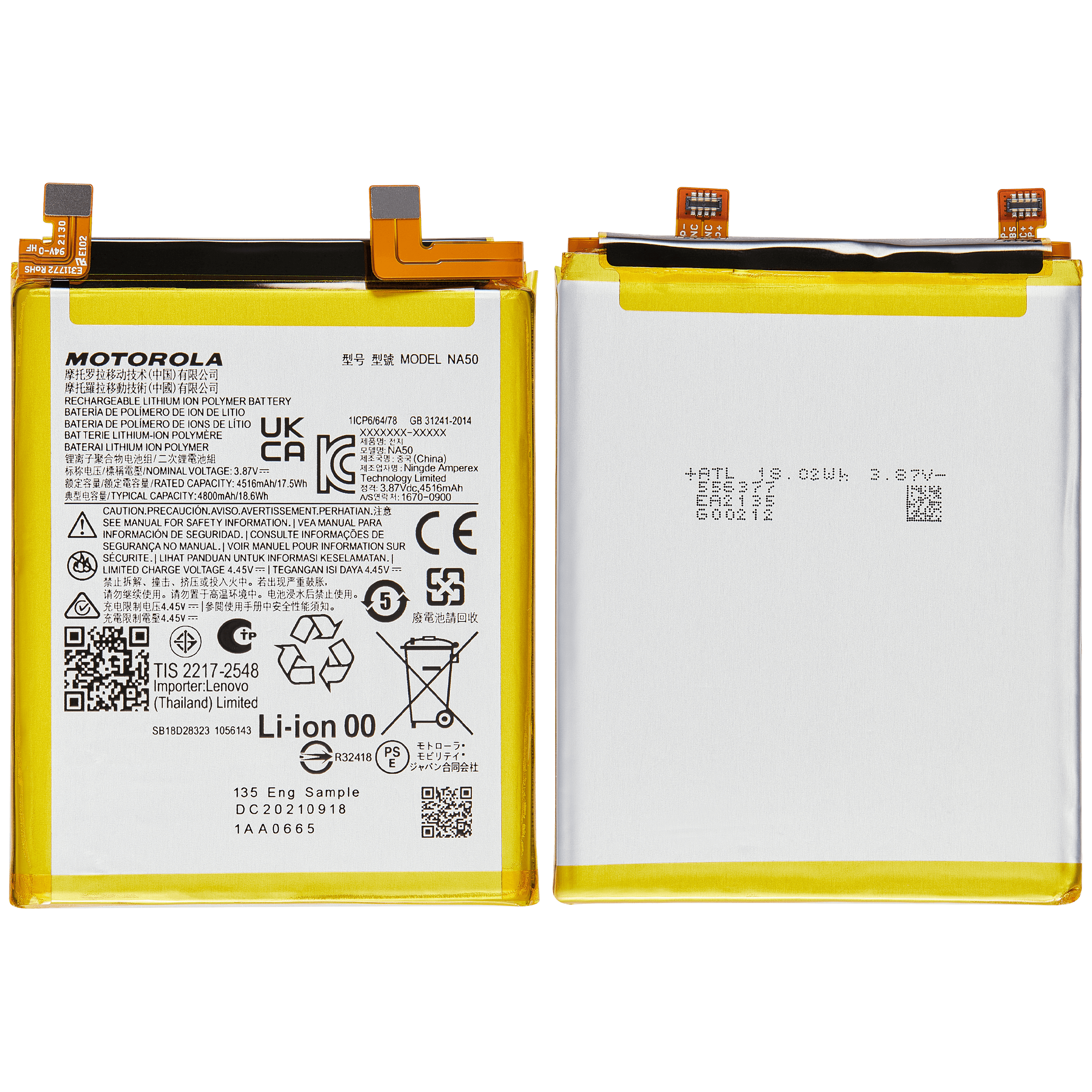 Replacement Battery NA50 for Motorola Moto Edge Plus / Edge 30 Pro (XT2201-1/4) / Edge X30 5G (XT2201 -2/6 /2022) / Moto Edge (XT2519 / 2025)