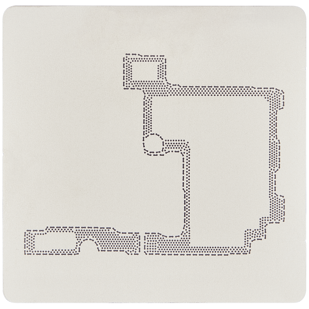 Amaoe BGA Reballing Stencil for Samsung Galaxy S22 Ultra Motherboard Middle Layer