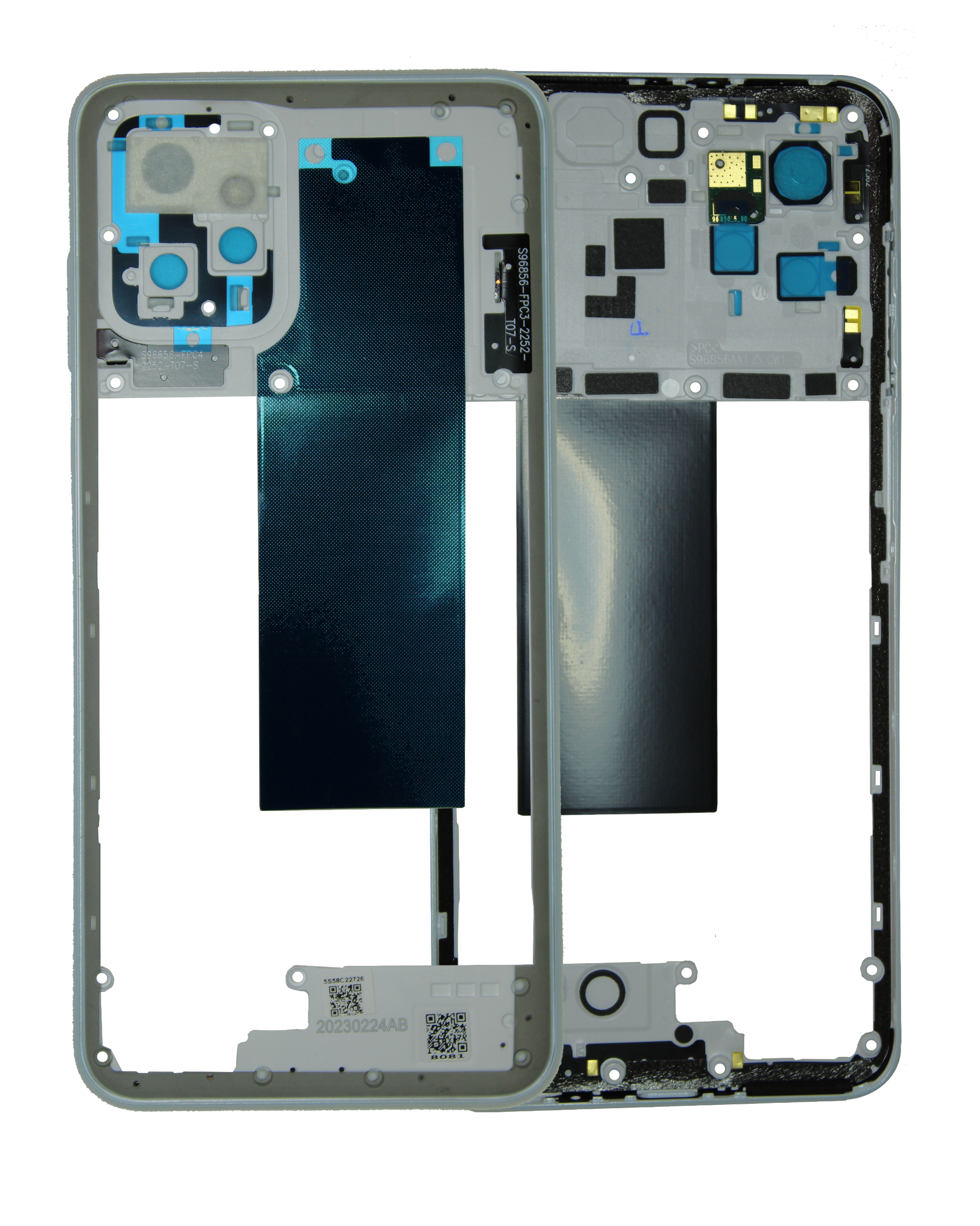 Midframe / Frame for Motorola Moto G Power 5G (XT2311 / 2023) – Original OEM (Concrete Gray)