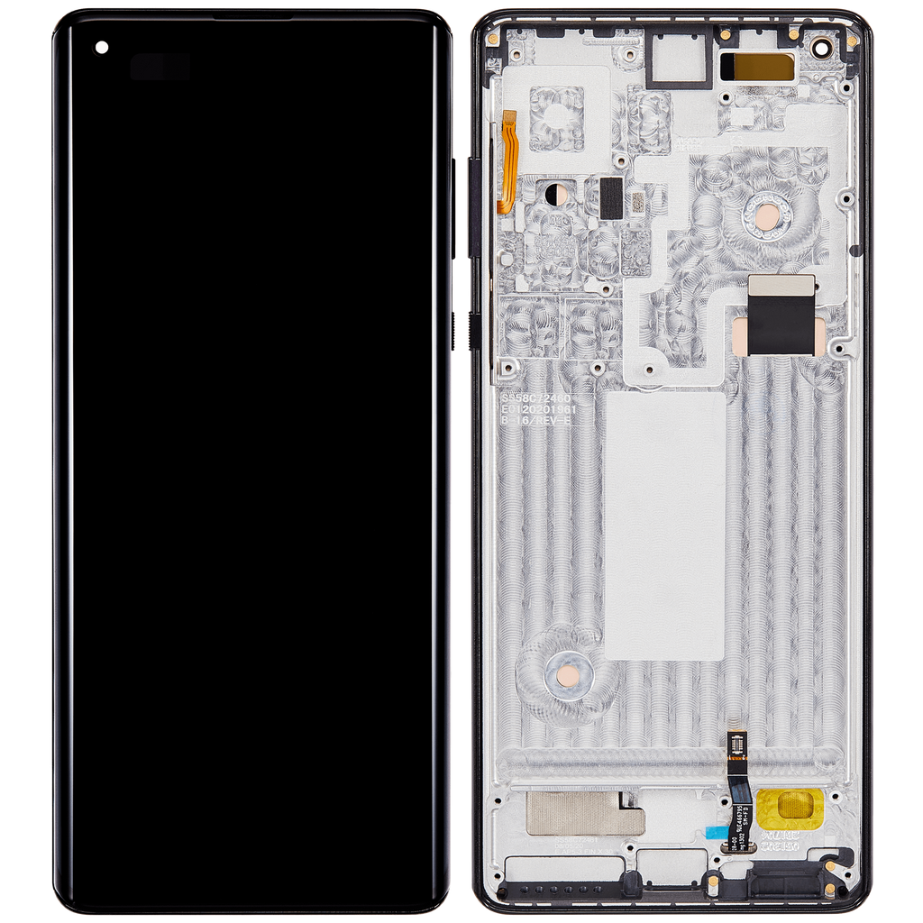 OLED Display with Frame for Motorola Moto Edge Plus (XT2061/2020) Refurbished Smokey Sangria