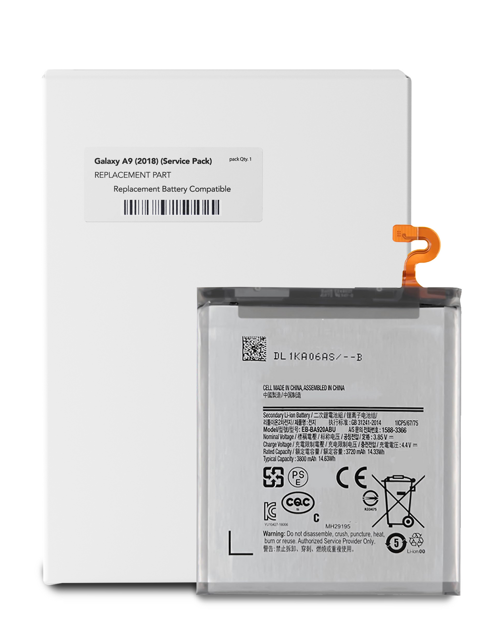 Ersatzakku für Samsung Galaxy A9 (A920/2018) (EB-BA920ABE) (Service Pack)