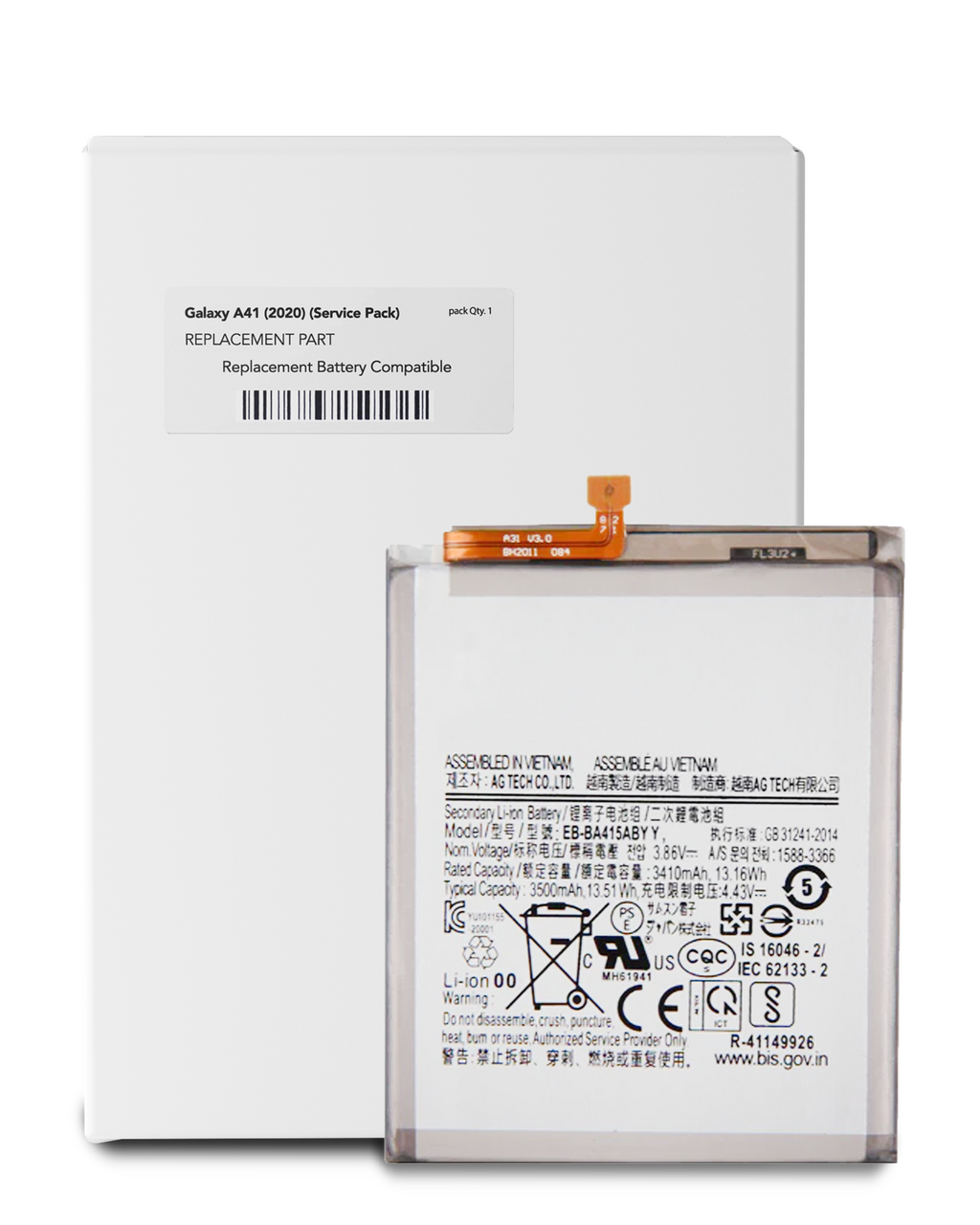 Replacement Battery for Samsung Galaxy A41 (A415/2020) (EB-BA415ABYY) (Service Pack)