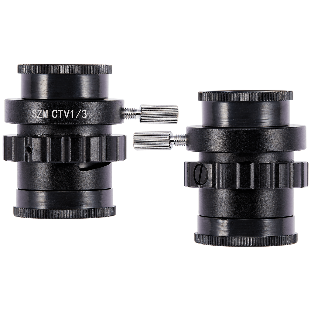 Mikroskop-Adapterkit SZM CTV 1/2 1/3 0.3X 0.5X C-Mount f. Trinokular-Stereomikro