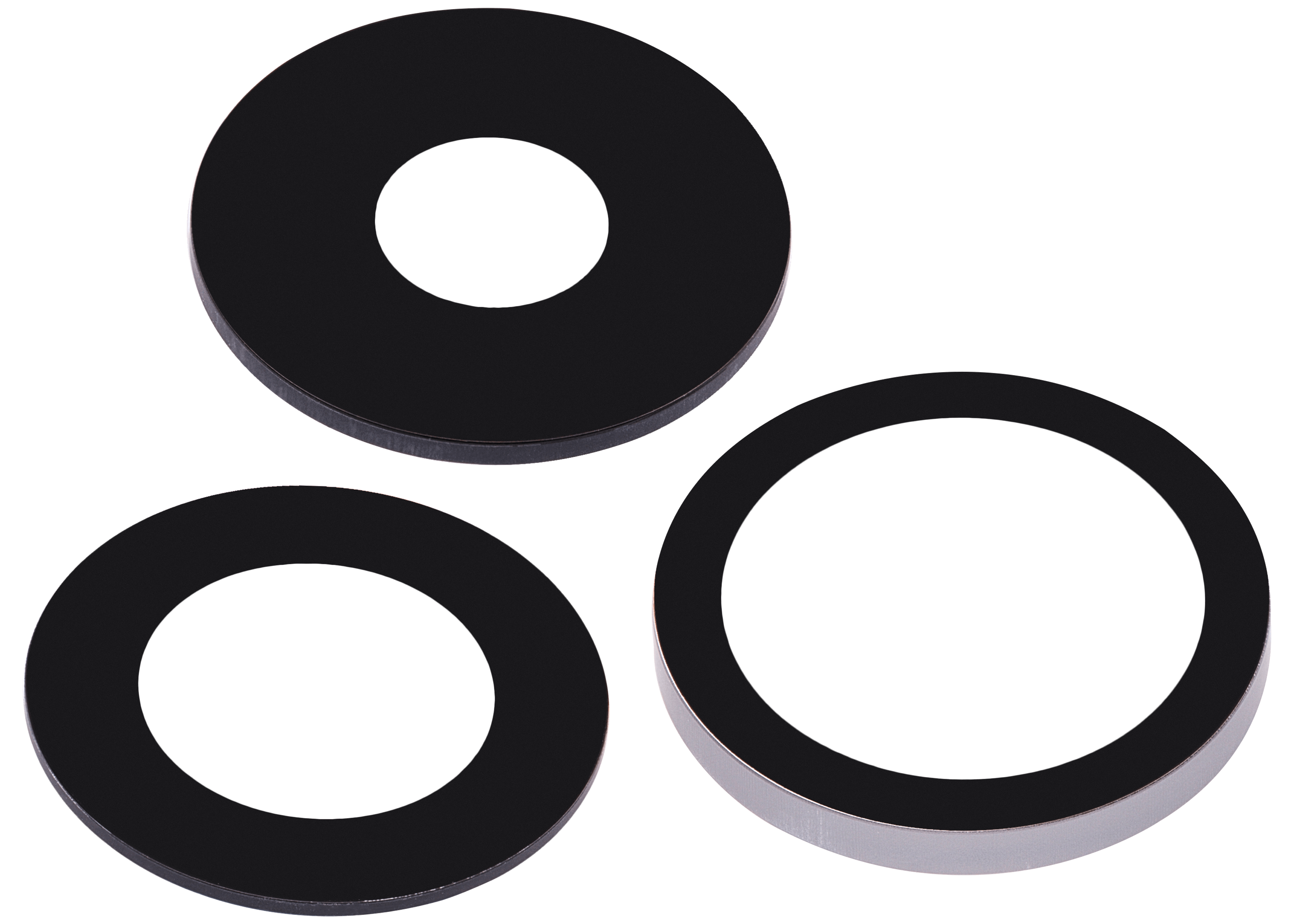 Rear Camera Lens (Glass Only) with Adhesive for iPhone 15 Pro (3-Piece Set) (Aftermarket Plus)