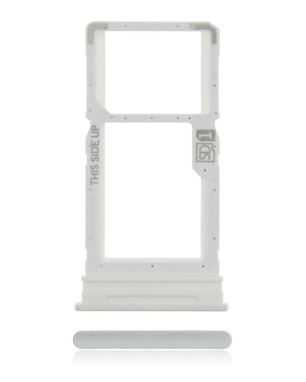 Single SIM Card Tray for Motorola Moto G 5G (XT2113-3 / 2020) – Frosted Silver