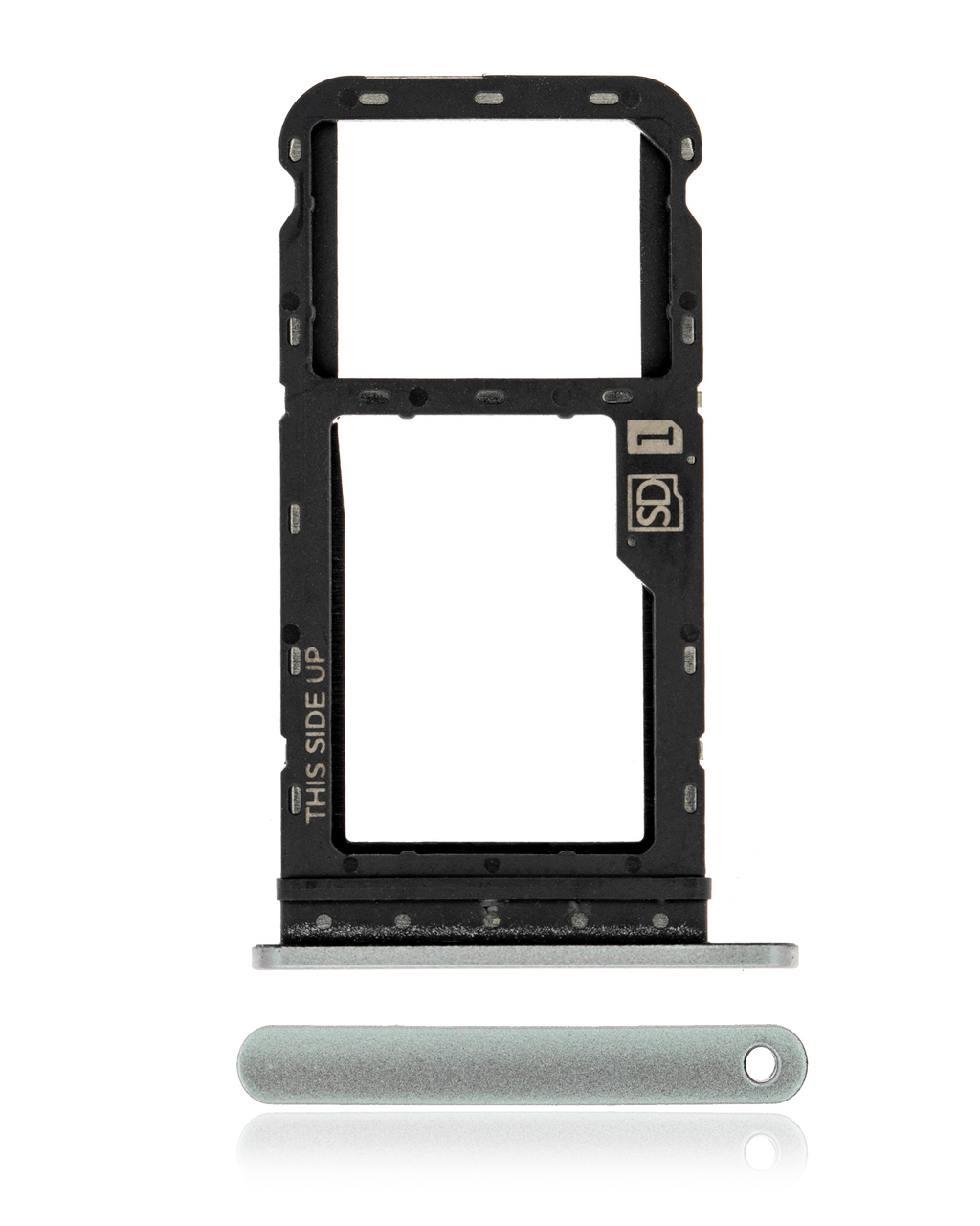 SIM Card Tray for Motorola Moto G Power (XT2117 / 2021) (Original OEM) (Hazy Silver)
