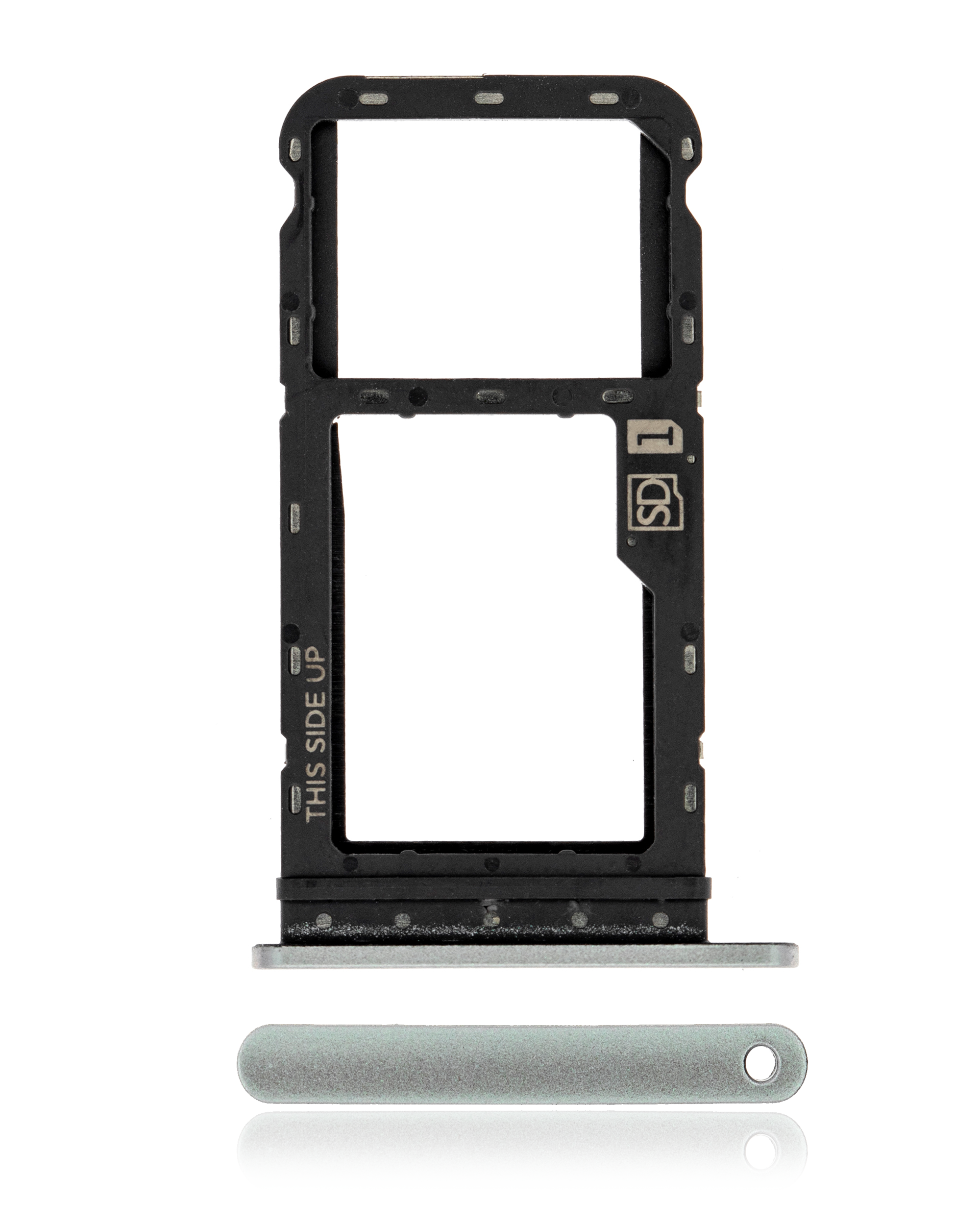 SIM Card Tray for Motorola Moto G Power (XT2117 / 2021) (Original OEM) (Hazy Silver)