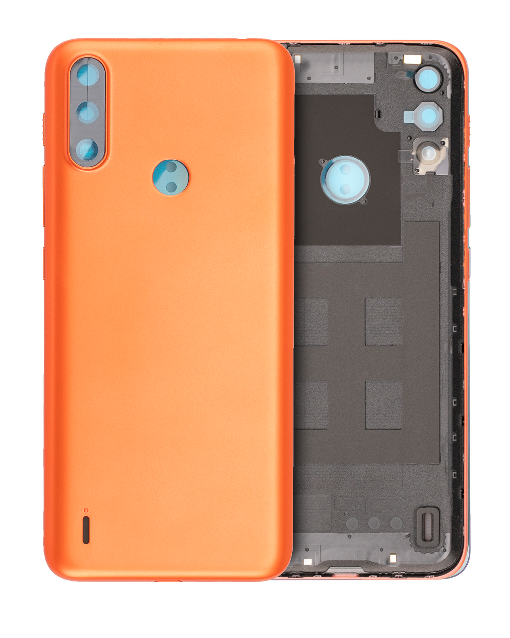 Glass Back Cover for Motorola Moto E7 Power (XT2097-6 / 2021) (Coral Red)