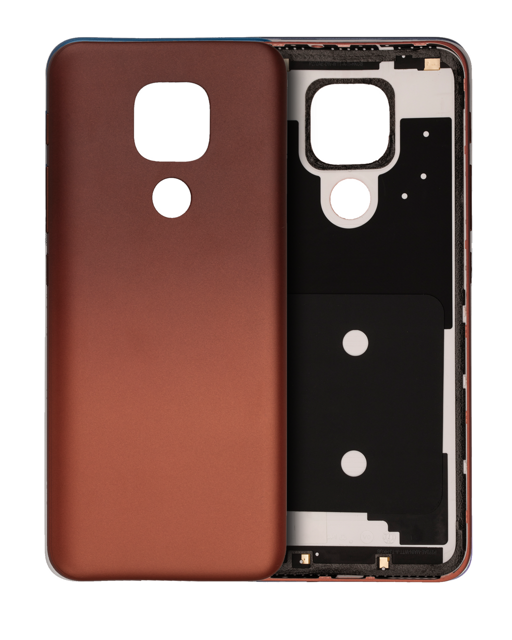 Glas-Backcover für Motorola Moto E7 Plus (XT2081 / 2020) - Amber Bronze