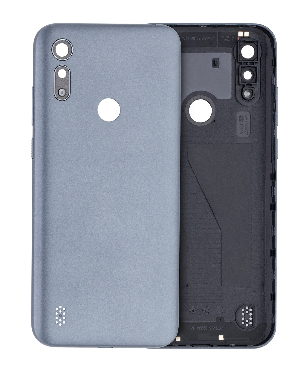 Backcover-Glas für Motorola Moto E6i (XT2053-5 / 2021) – Titanium Gray