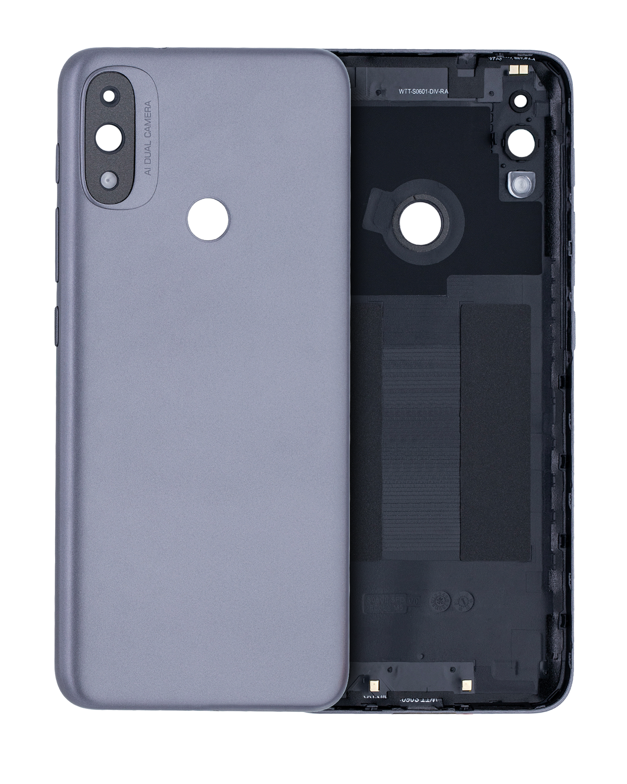Glass back cover for Motorola Moto E20 (XT2155 / 2021) Grey