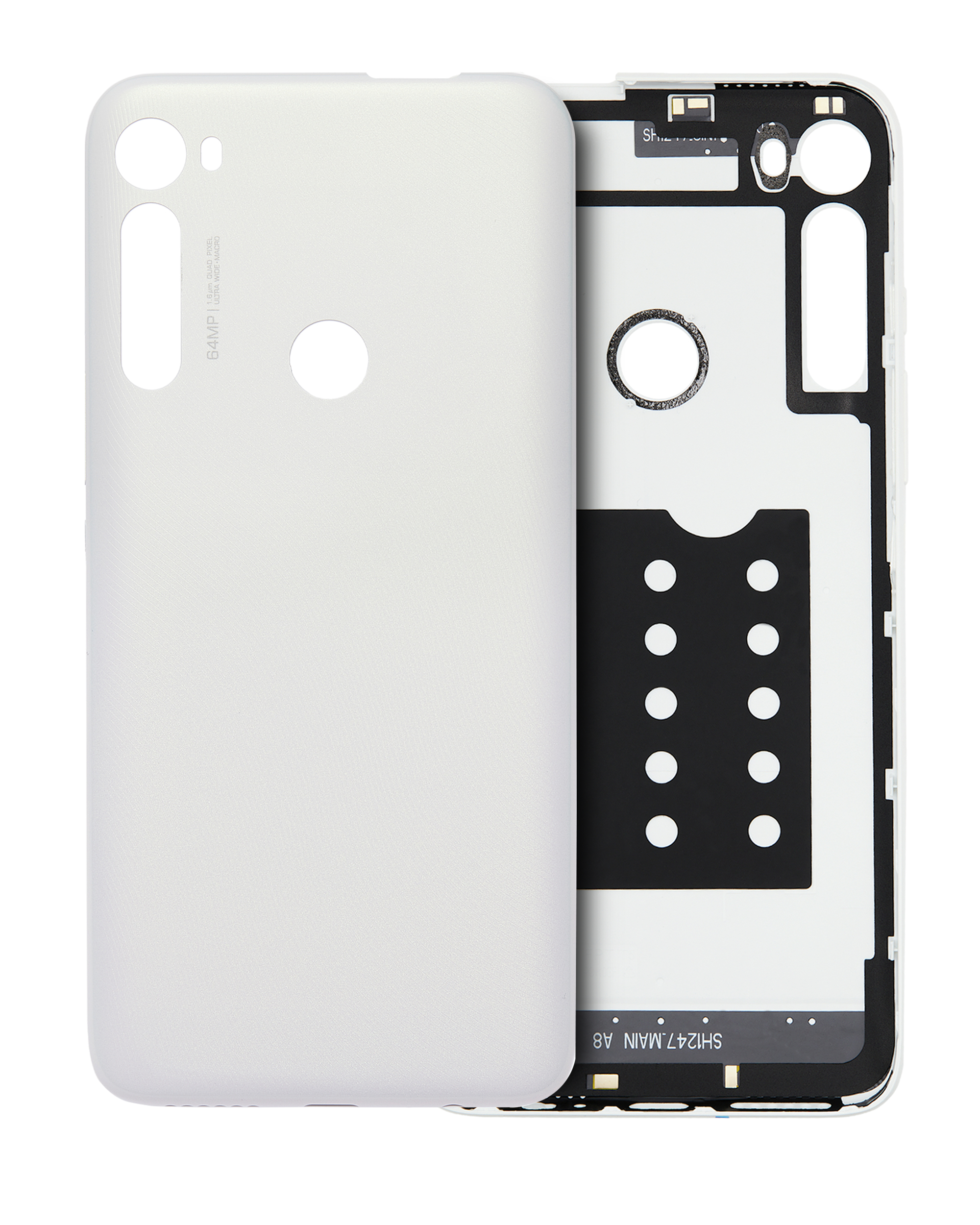 Glass Back Cover for Motorola One Fusion Plus (XT2067 / 2020) (White)