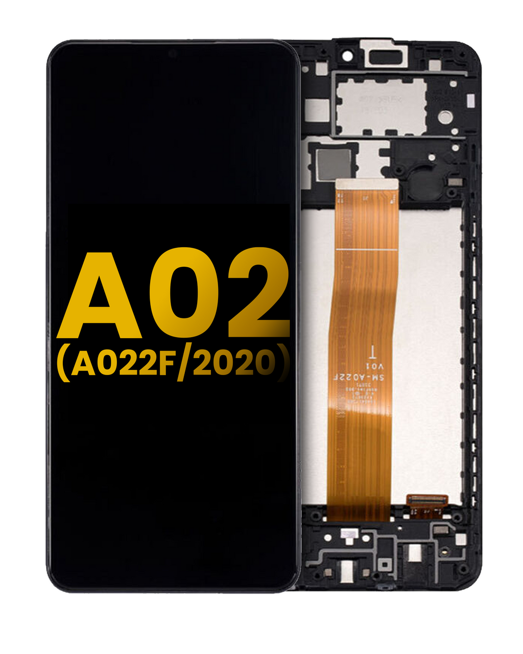 LCD-Display mit Rahmen Samsung A02 Refurbished
