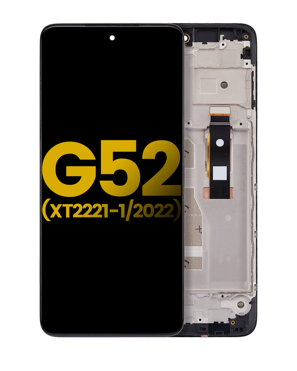 OLED Display with Frame for Motorola Moto G52 (XT2221 / 2022) (Refurbished) (All Colors)
