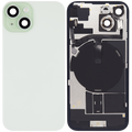 Back Cover with MagSafe Magnet, NFC, and Flash Flex Cable for iPhone 15 (Aftermarket) (Green) (No Logo)