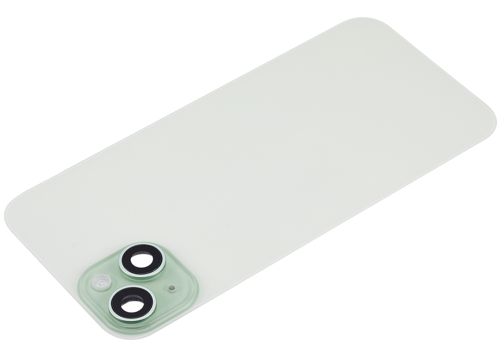Backcover m. MagSafe+NFC+Blitz-Flexkabel f. iPhone 15 Plus (Aftermarket, Grün, o