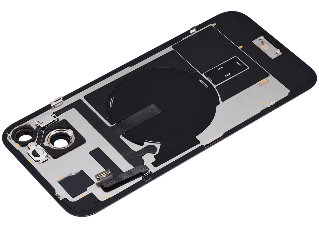 Backcover m. MagSafe+NFC+Blitz-Flexkabel f. iPhone 15 Plus (Aftermarket, Grün, o