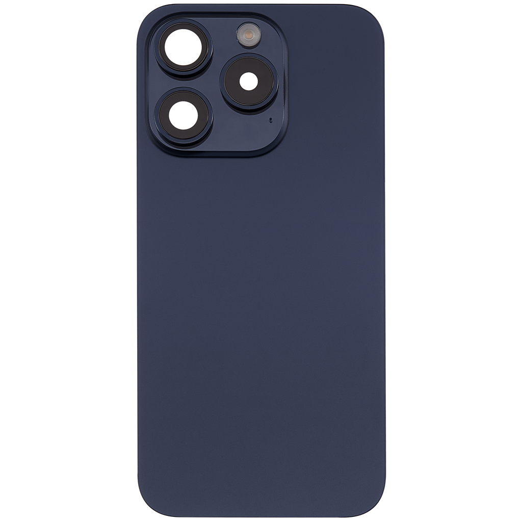 Backcover m. MagSafe, NFC & Blitz-Flexkabel f. iPhone 15 Pro, Blau Titan (Afterm
