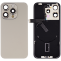 Backcover mit MagSafe, NFC & Blitz-Flexkabel für iPhone 15 Pro Titanium ohne Log