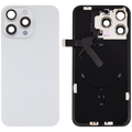 Backcover m. MagSafe/Blitz-Flexkabel f. iPhone 15 Pro Max, Weiß Titan, Afterm. o