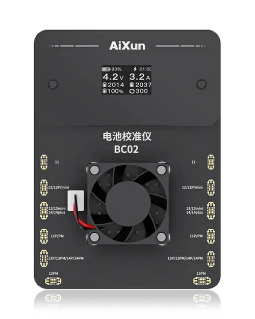 BC02 Dual-Channel Battery Calibrator with Battery Health Calibration for iPhone 11-14 Series (Aixun) (110V / North America)